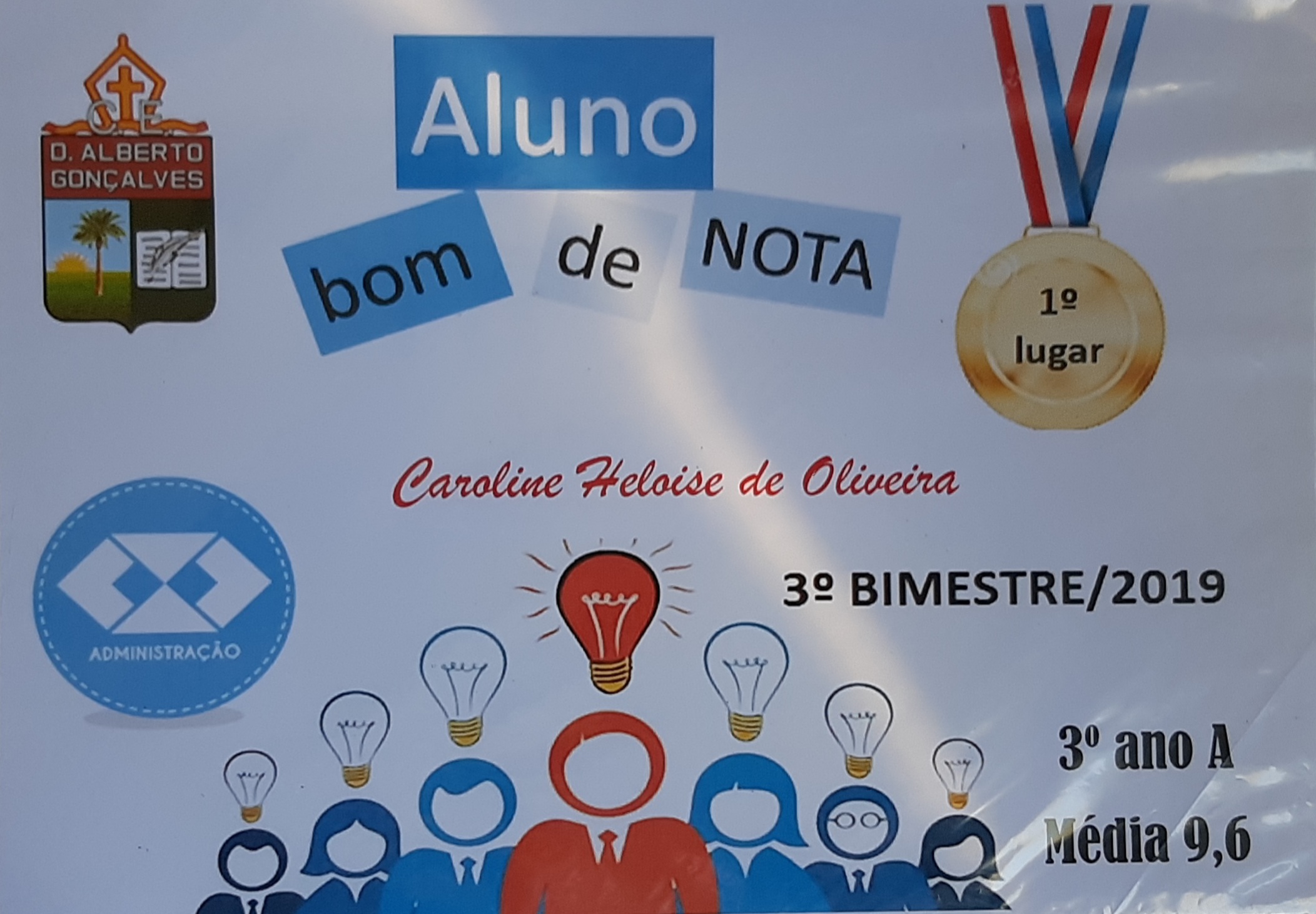 aluna boa de nota 3